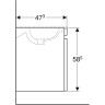Тумба для комплекта GEBERIT RENOVA PLAN 869580000 79 см белый