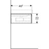 Тумба под раковину GEBERIT XENO² 500.514.43.1 90 см